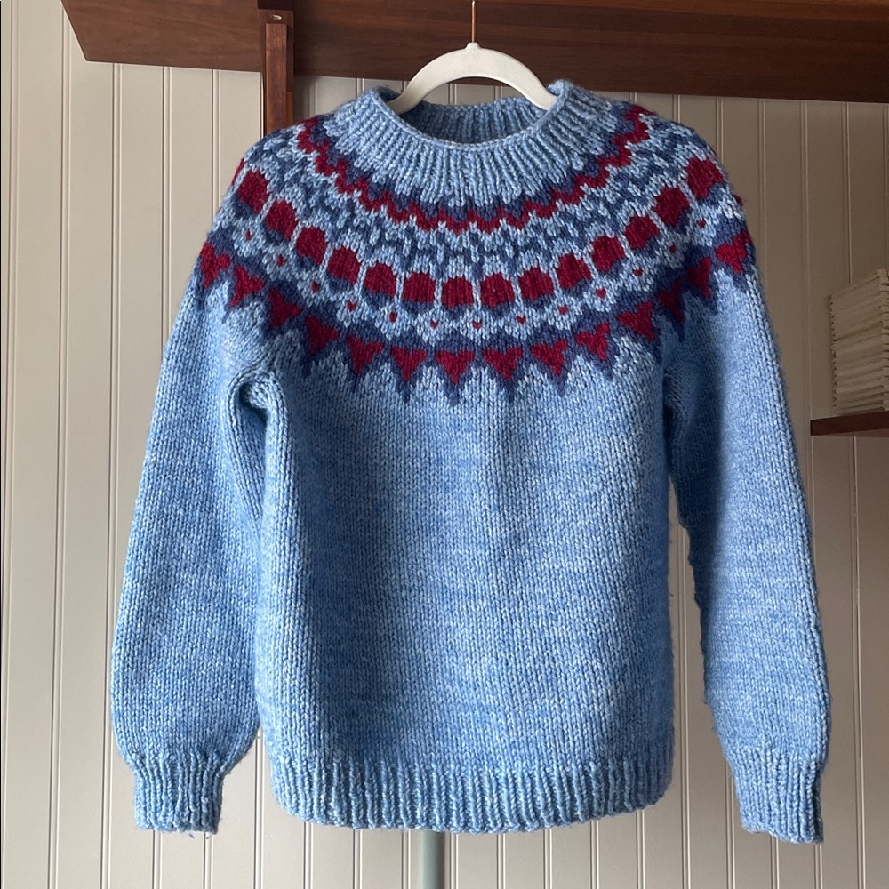 Handmade Knit Wool Women's Icelandic Sweater